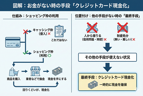 お金がない時に使う手段